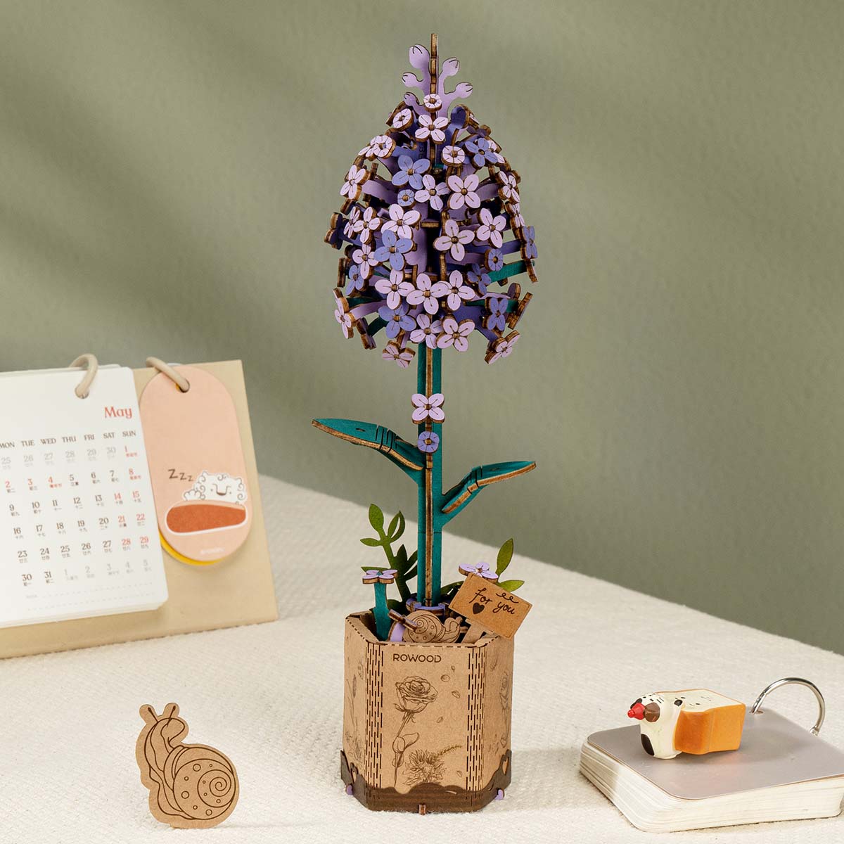 Lilac DIY Flower 3D Puzzle
