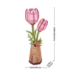 Pink Tulip DIY Flower 3D Puzzle