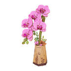 Purple Moth Orchid DIY Flower 3D Puzzle
