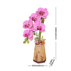 Purple Moth Orchid DIY Flower 3D Puzzle