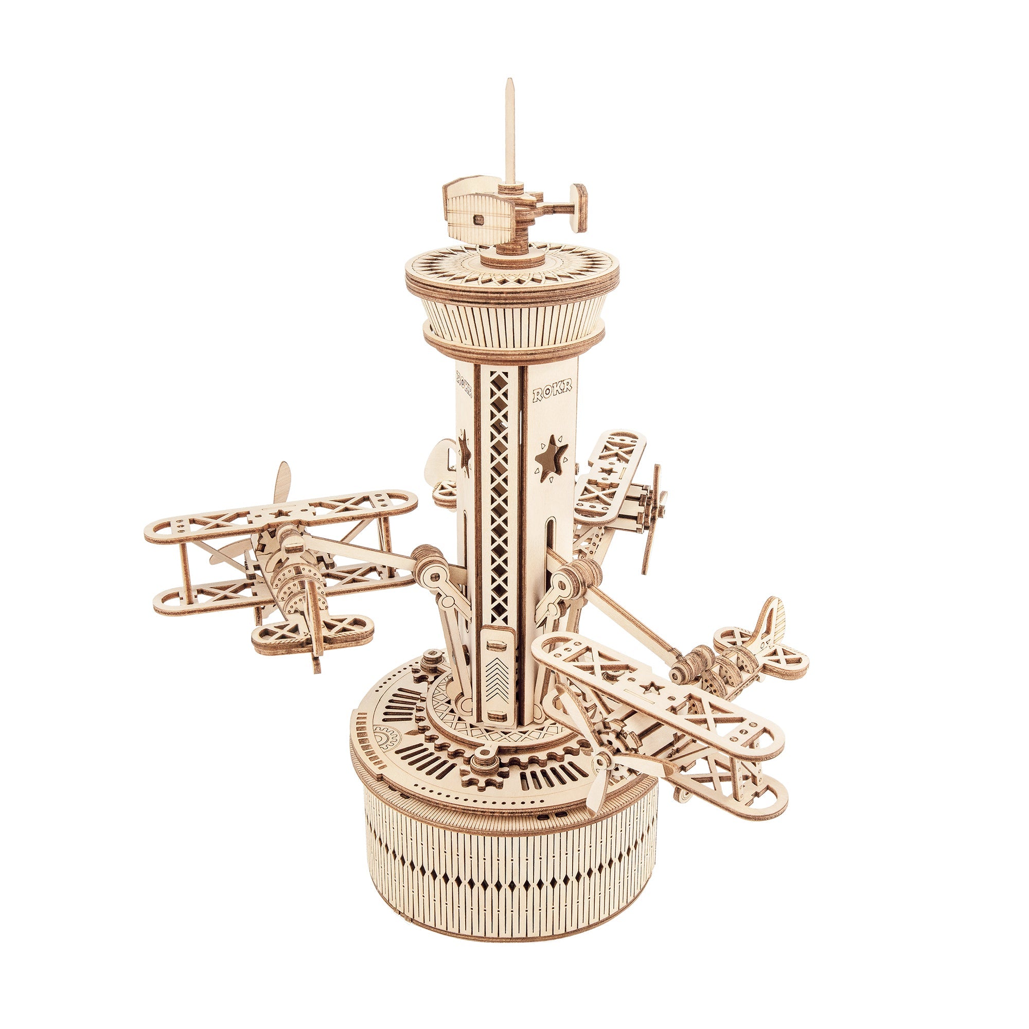 Airplane Control Tower Mechanical Music Box