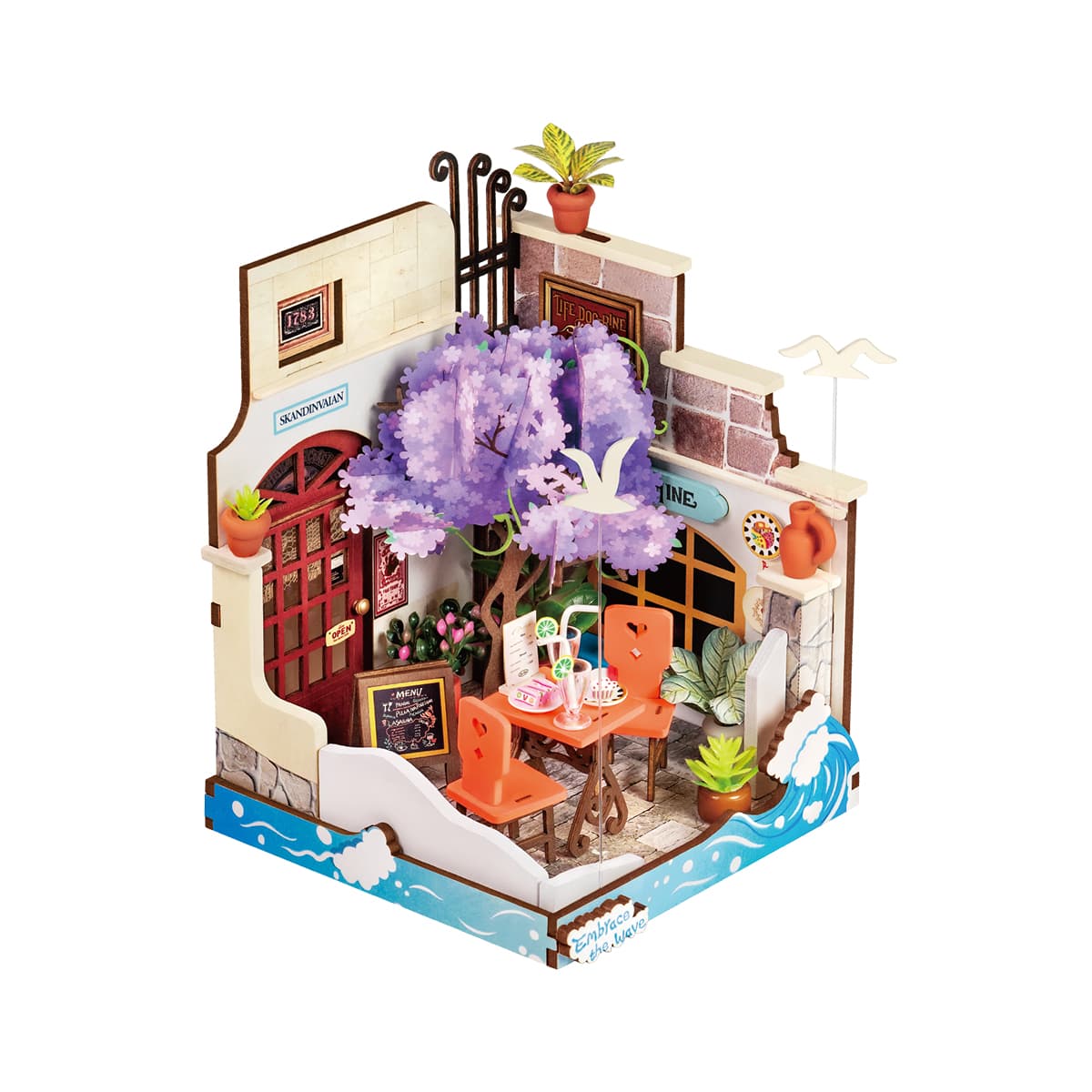 Sea Holiday Restaurant DIY Miniature House