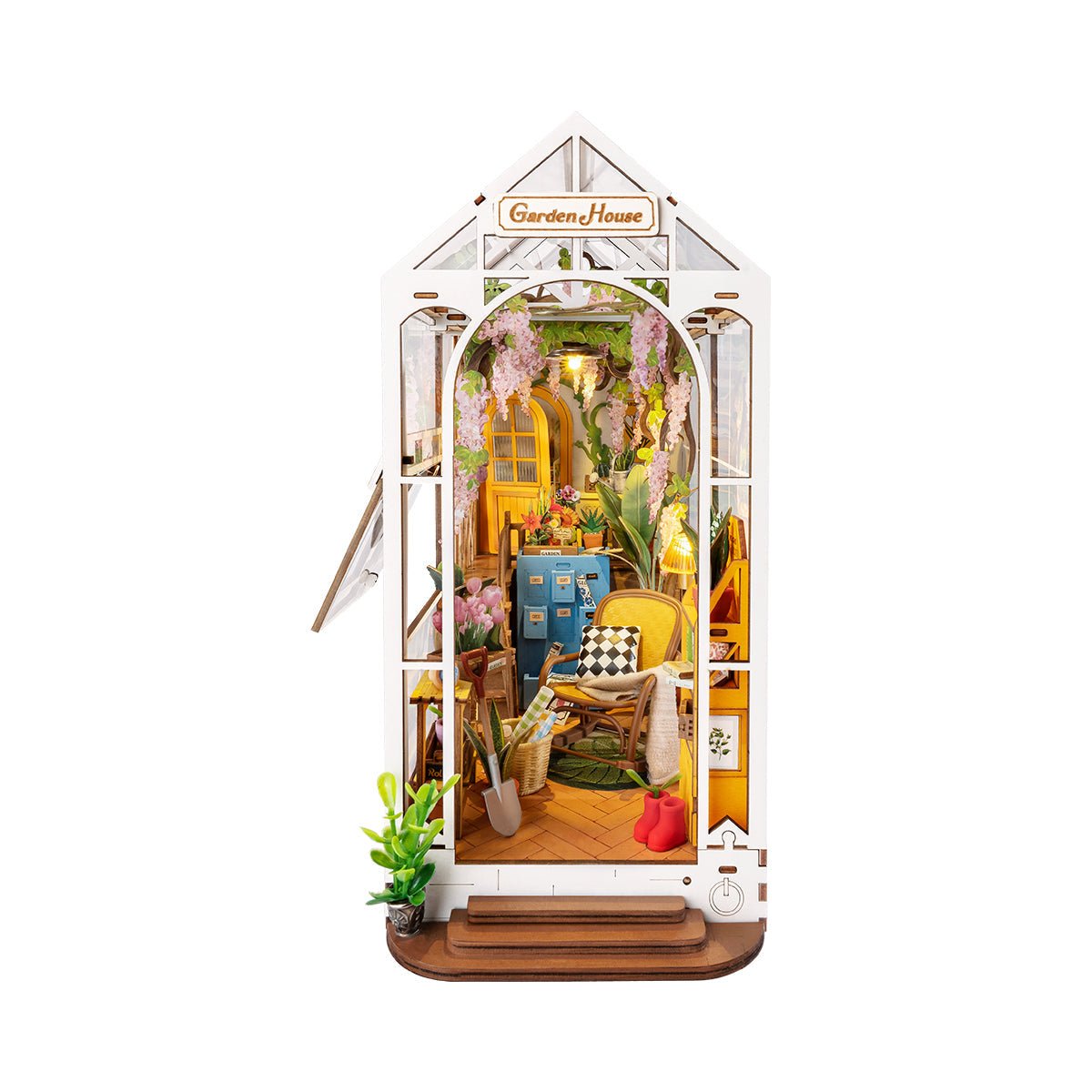 Holiday Garden House DIY Book Nook