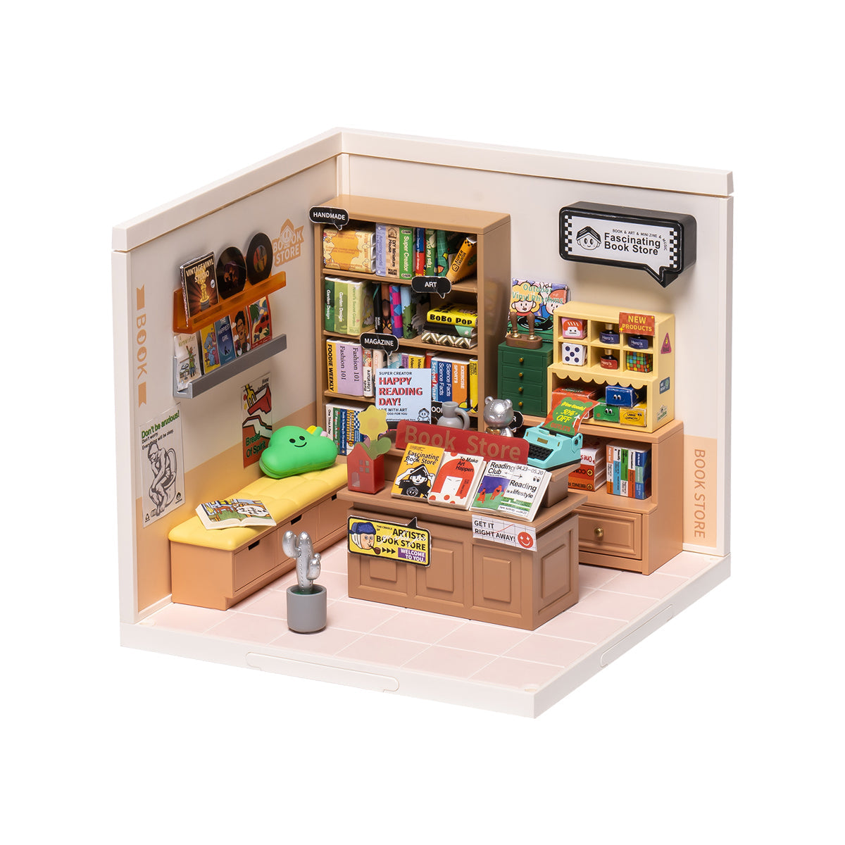 Fascinating Book Store DIY Miniature House