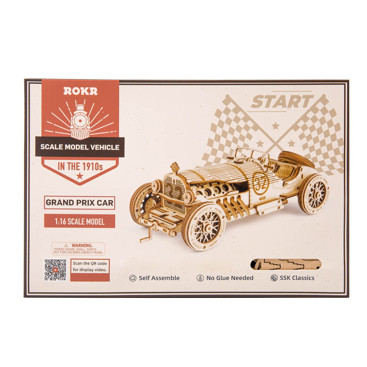 Grand Prix Car Scale Model 3D Puzzle