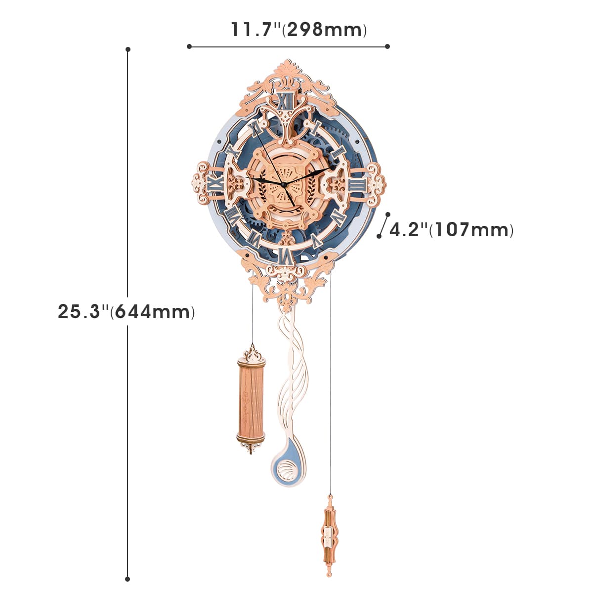 Romantic Note Wall Clock 3D Puzzle