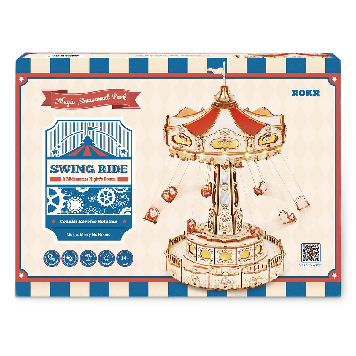Swing Ride DIY Music Box 3D Puzzle