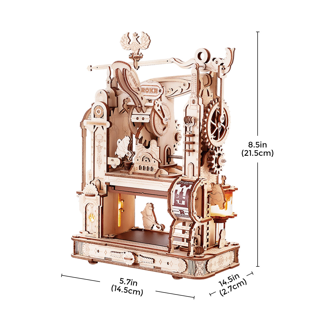 Classic Printing Press Mechanical 3D Puzzle