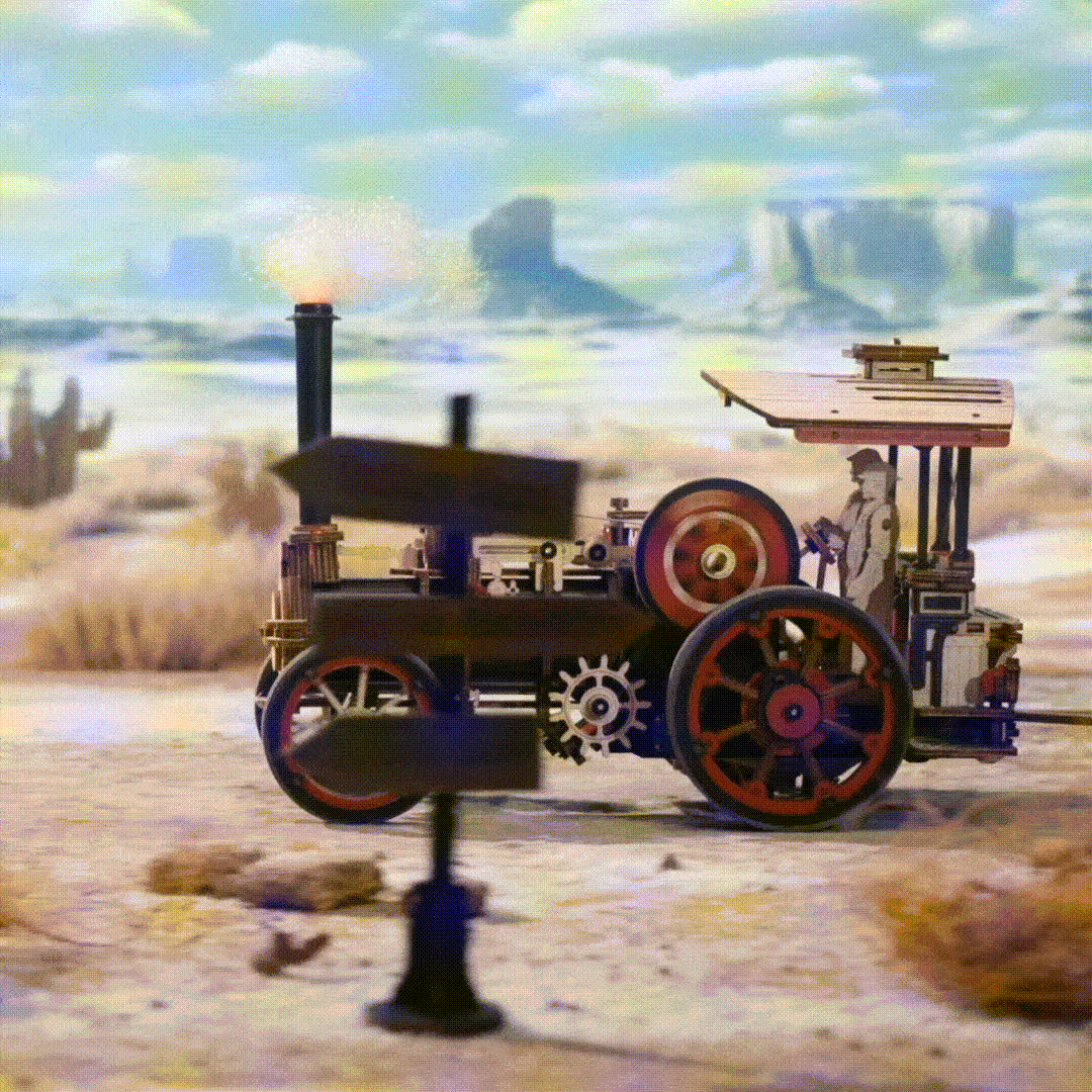 Steam Engine Mechanical 3D Puzzle (Battery powered)