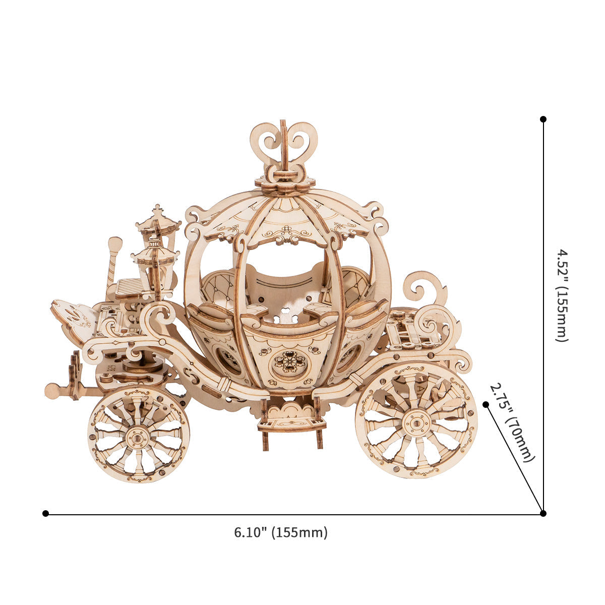 Pumpkin Carriage 3D Puzzle
