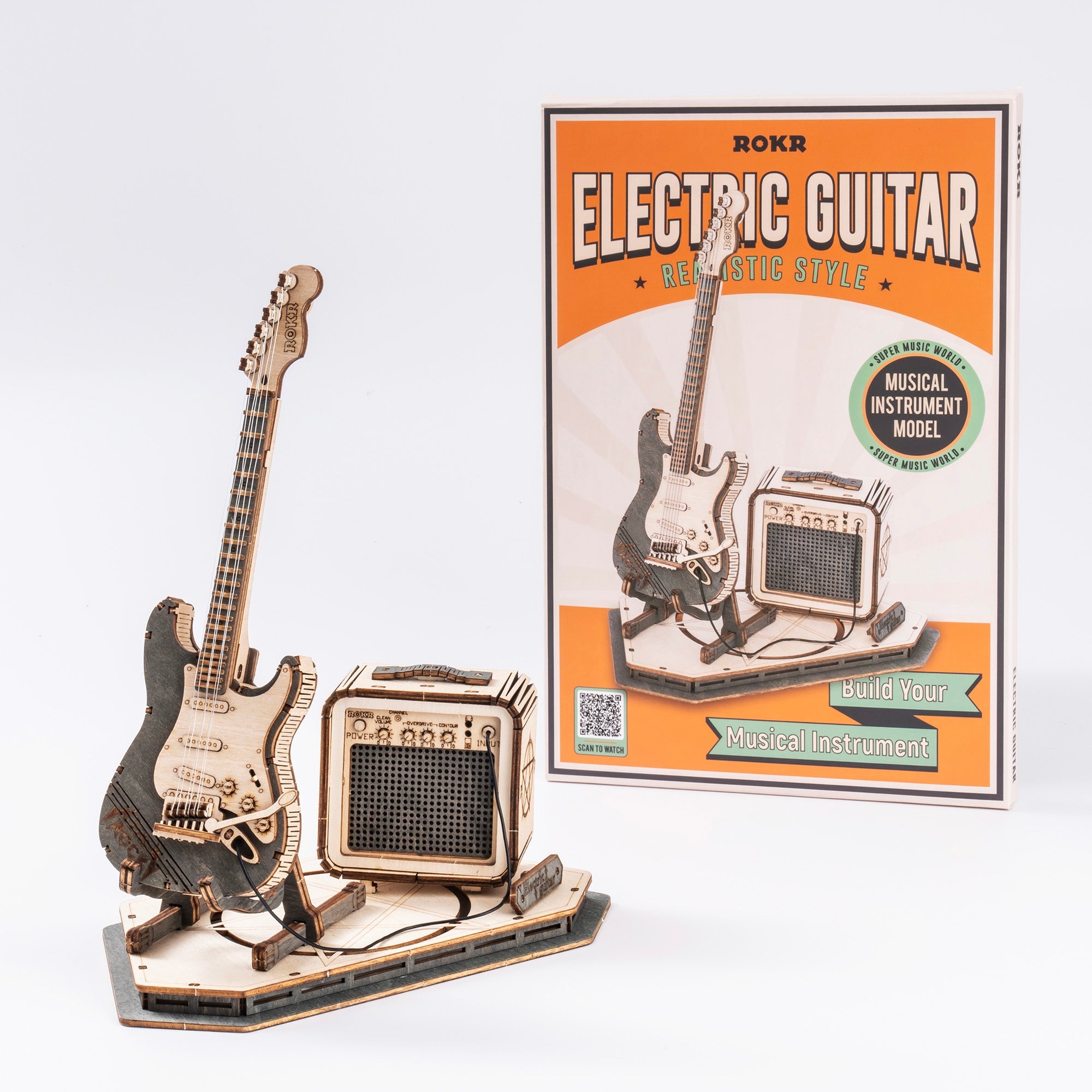 Electric Guitar Model 3D Puzzle