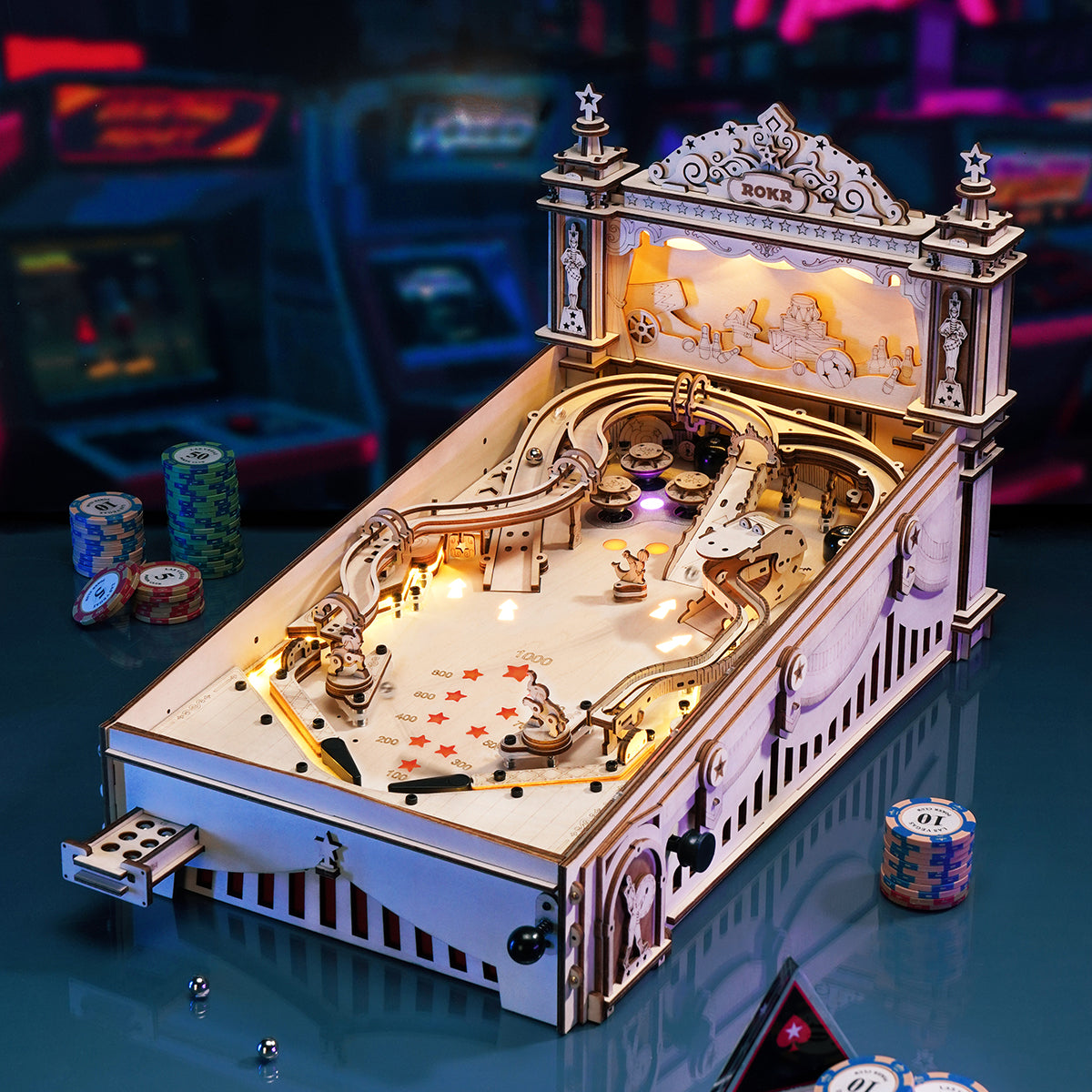 Pinball Machine 3D Puzzle