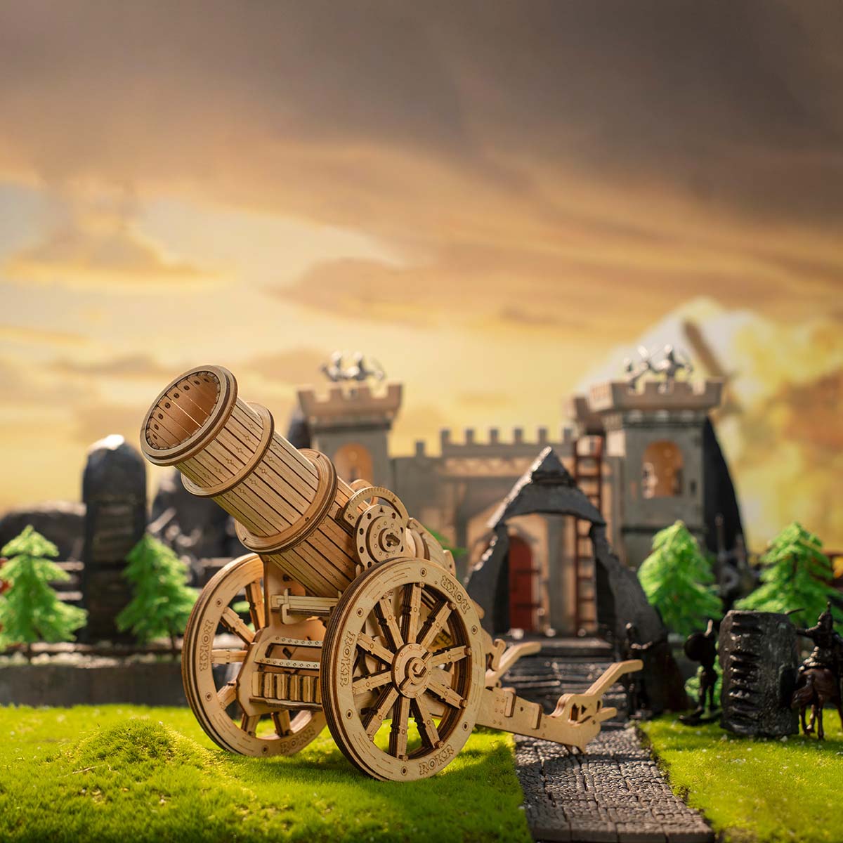 Wheeled Siege Artillery 3D Puzzle