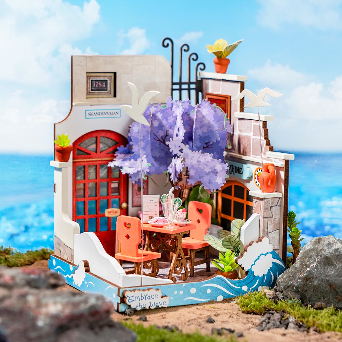 Sea Holiday Restaurant DIY Miniature House