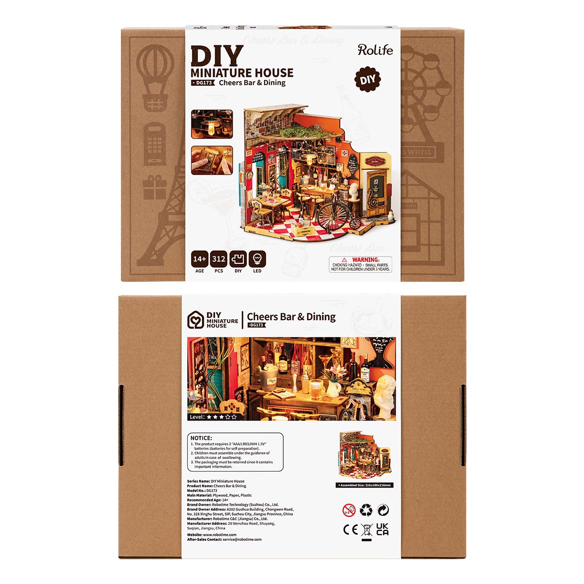 Cheers Bar & Dining DIY Miniature House
