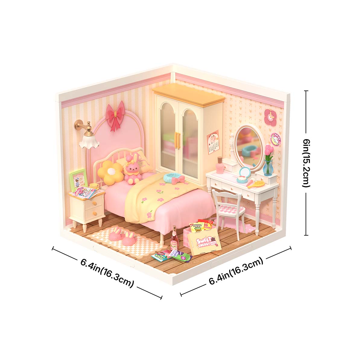 Lovely Pink Bedroom DIY Miniature House