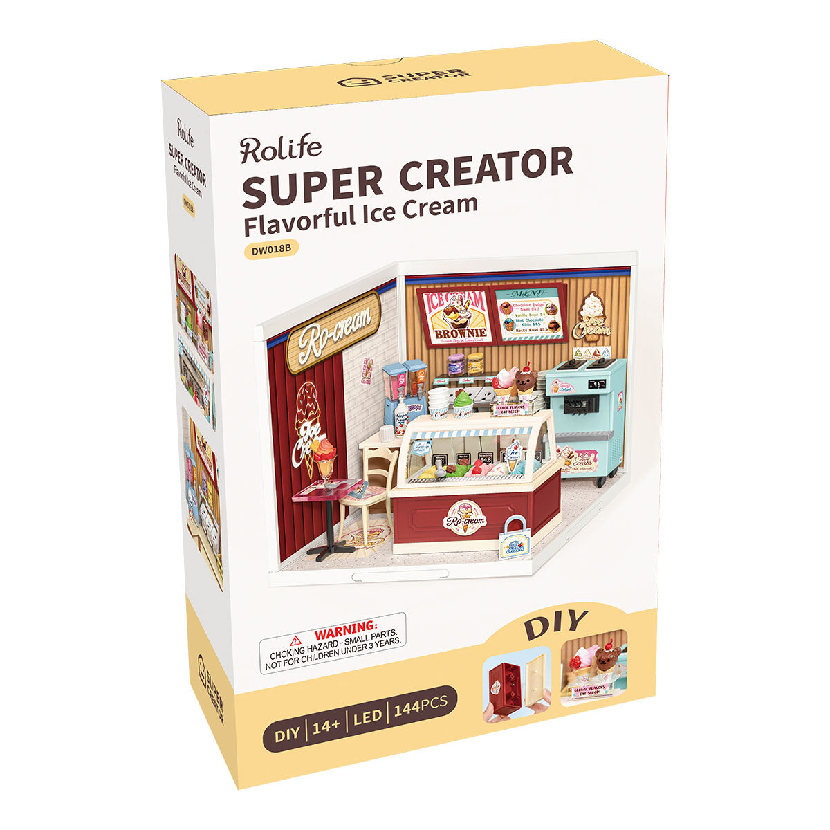 Flavorful Ice Cream DIY Miniature House