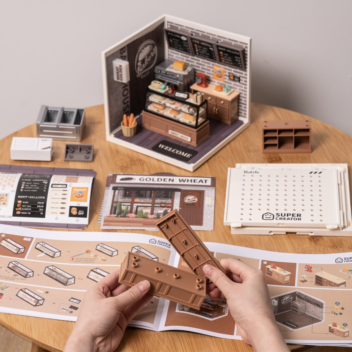Golden Wheat Bakery DIY Miniature House