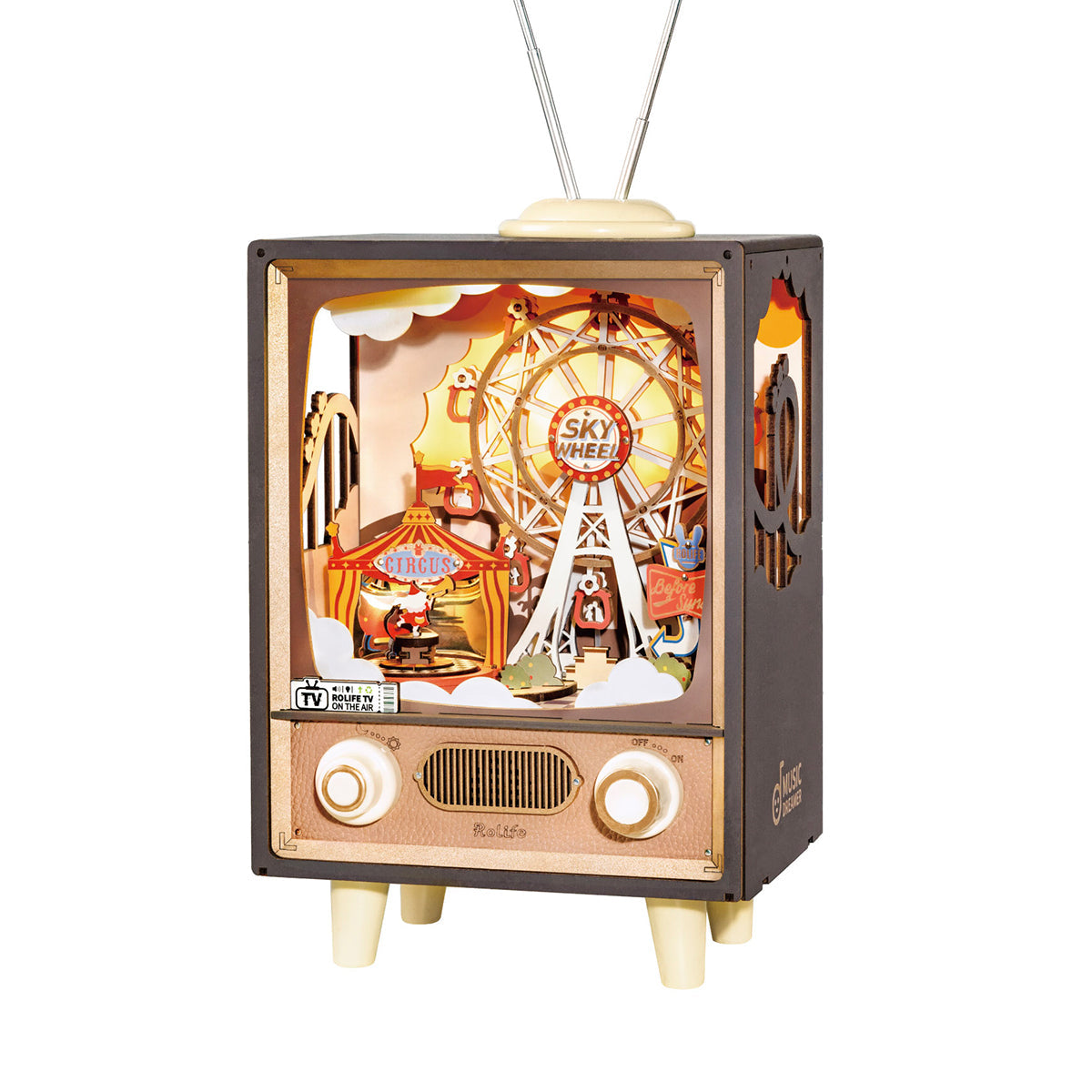 Sunset Carnival DIY Music Box 3D Puzzle