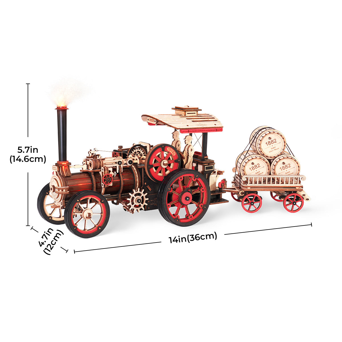 Steam Engine Mechanical 3D Puzzle (Battery powered)