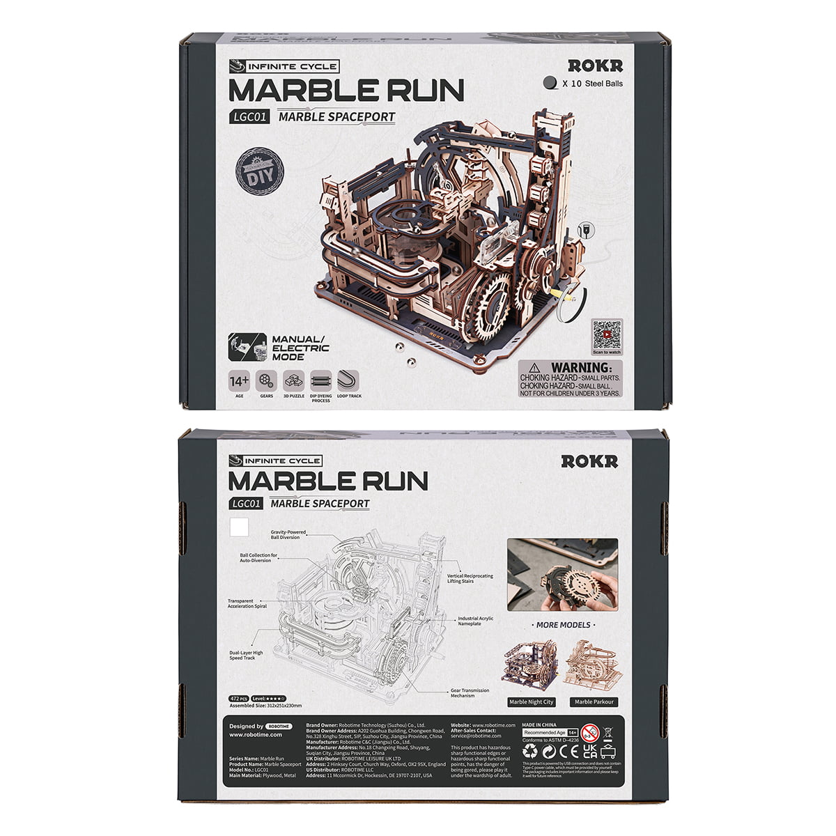 Spaceport Marble Run 3D Puzzle