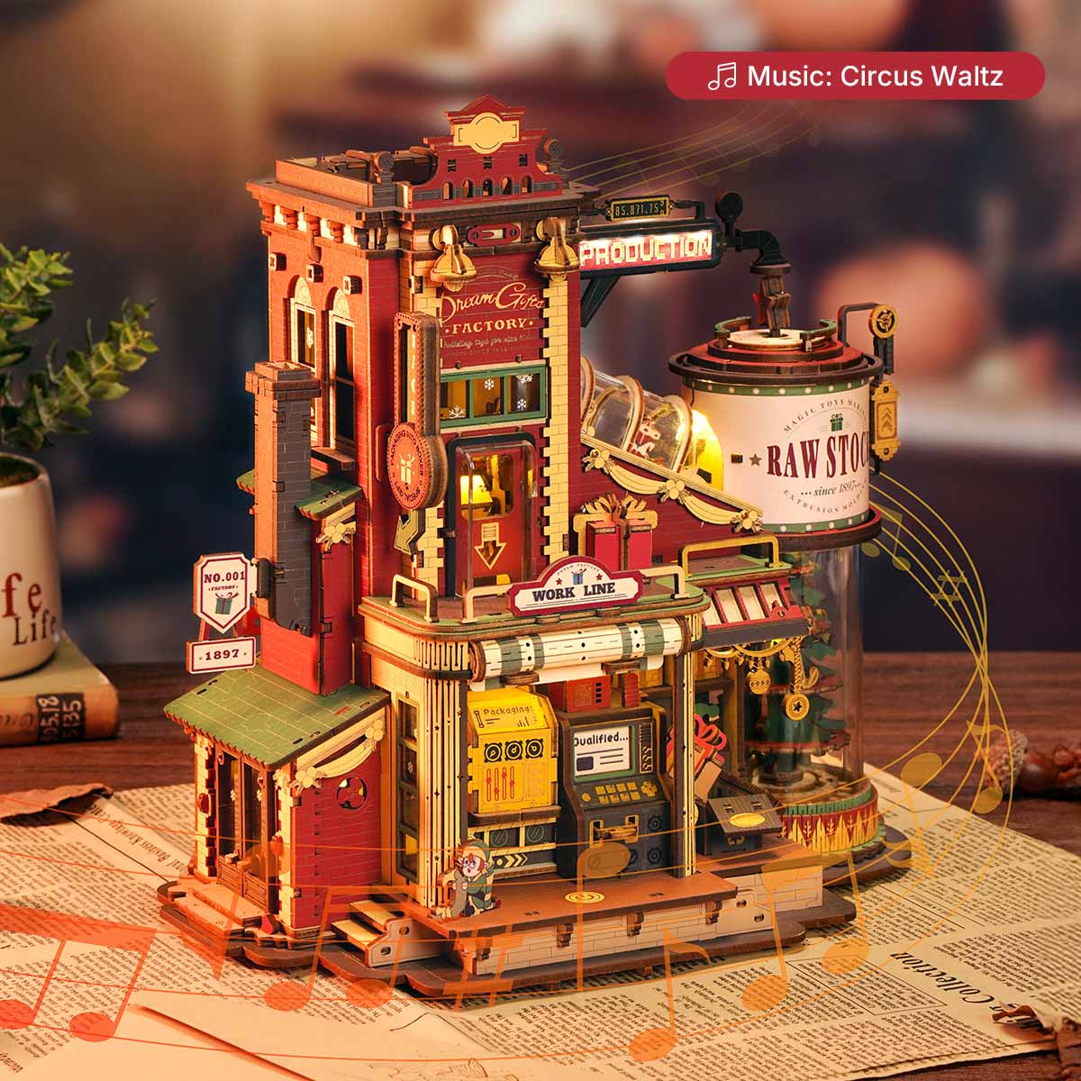 Christmas Dream Gift Factory Music Box