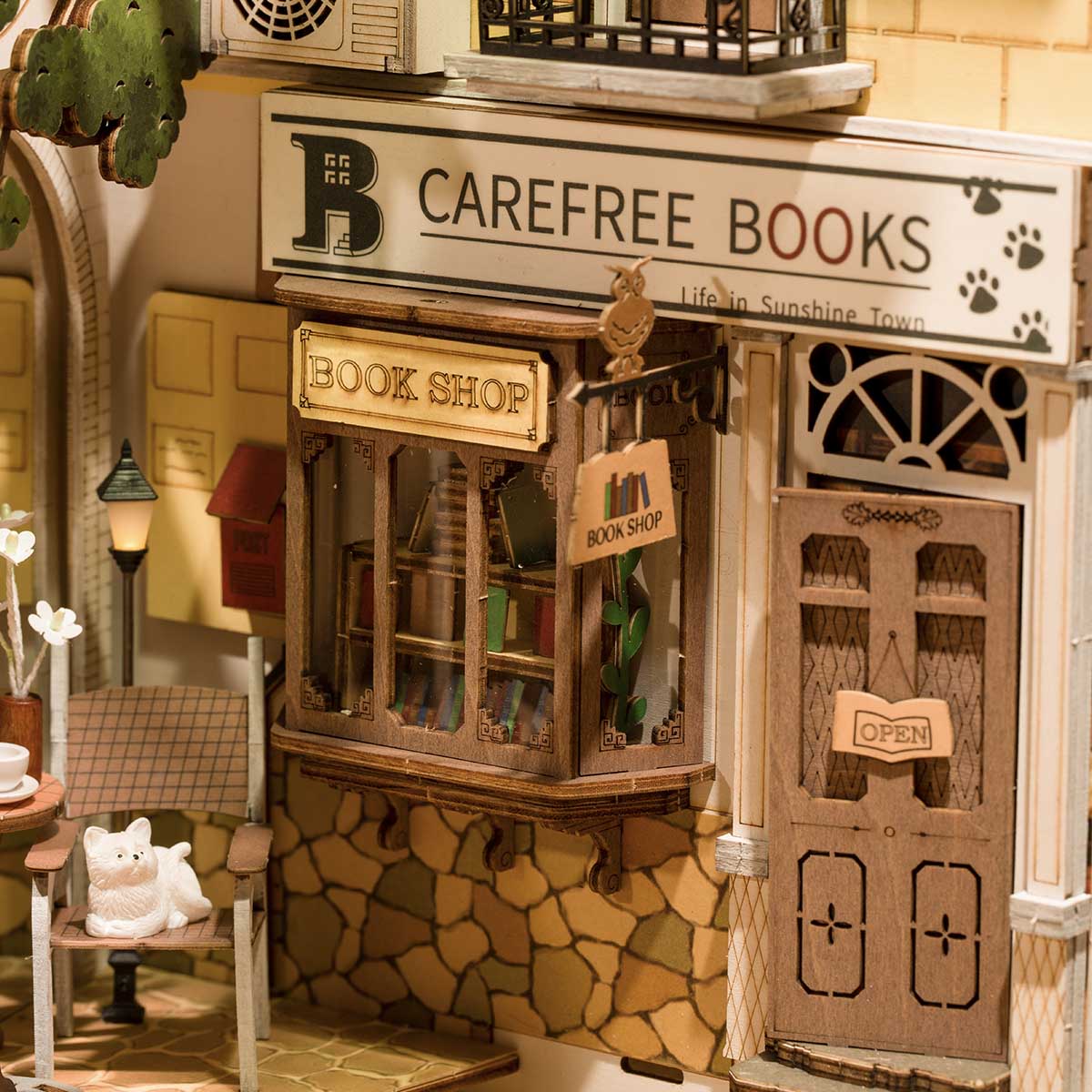Sunshine Town Book Nook Shelf Insert