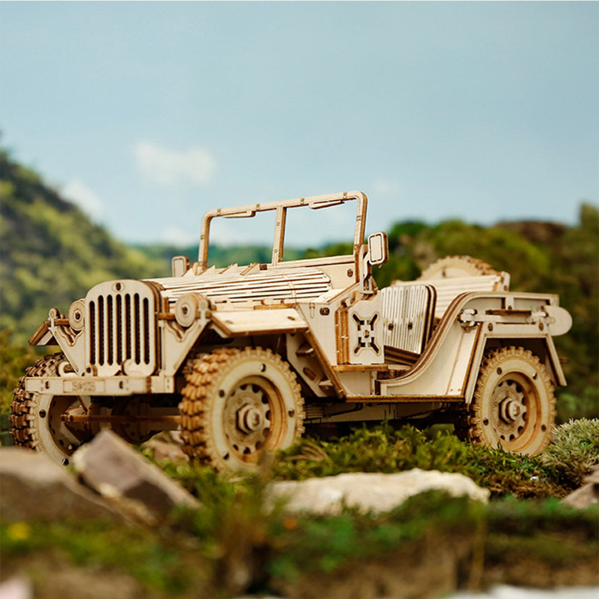 Army Jeep Scale Model 3D Puzzle