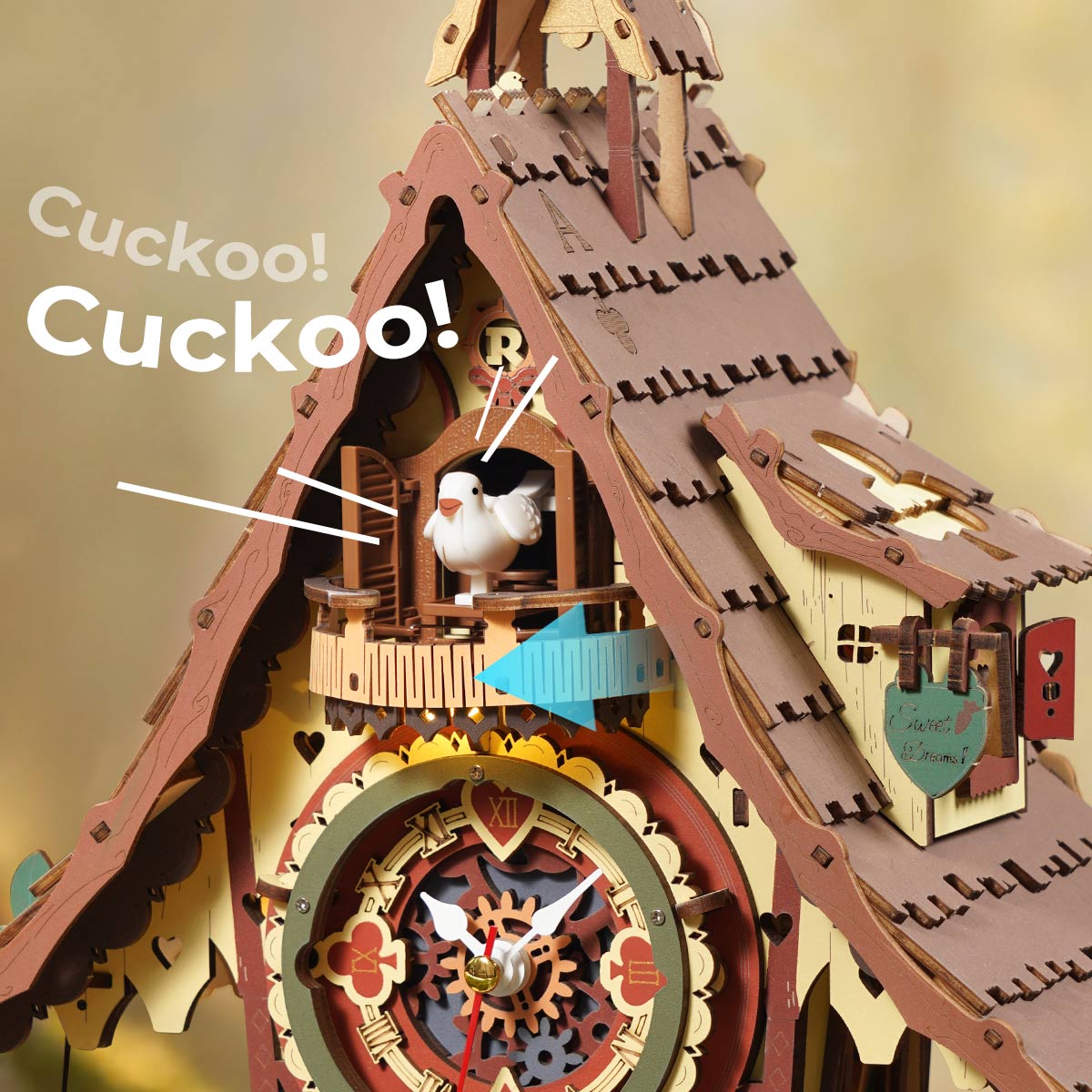 Cuckoo Clock Mechanical 3D Puzzle