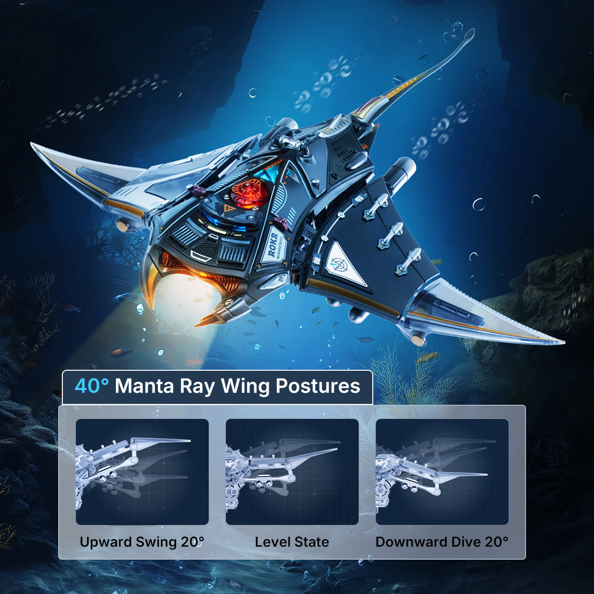 Manta Ray Mechanical 3D Puzzle