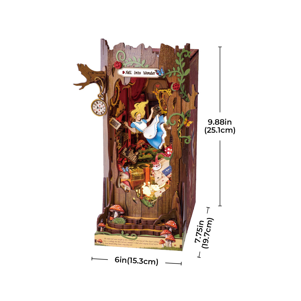 Fall into Wonder DIY Book Nook Shelf Insert