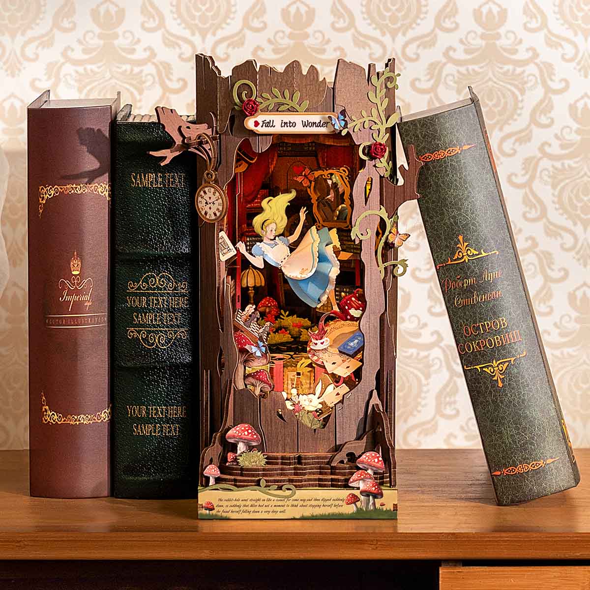 Fall into Wonder DIY Book Nook Shelf Insert