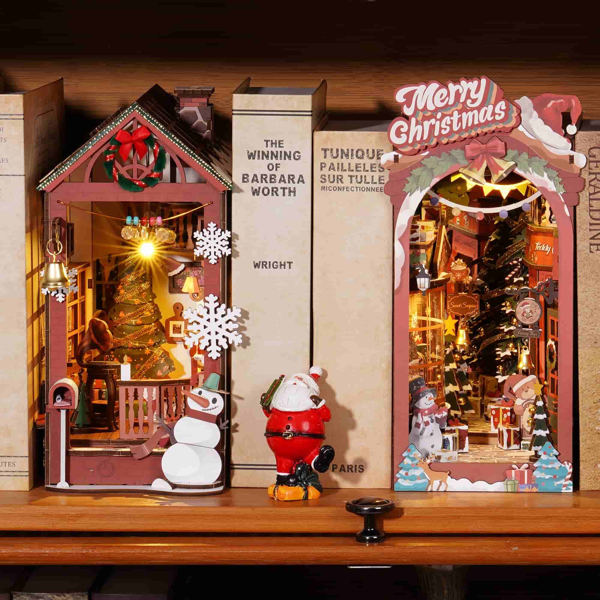 Christmas Indoor Scene DIY Book Nook