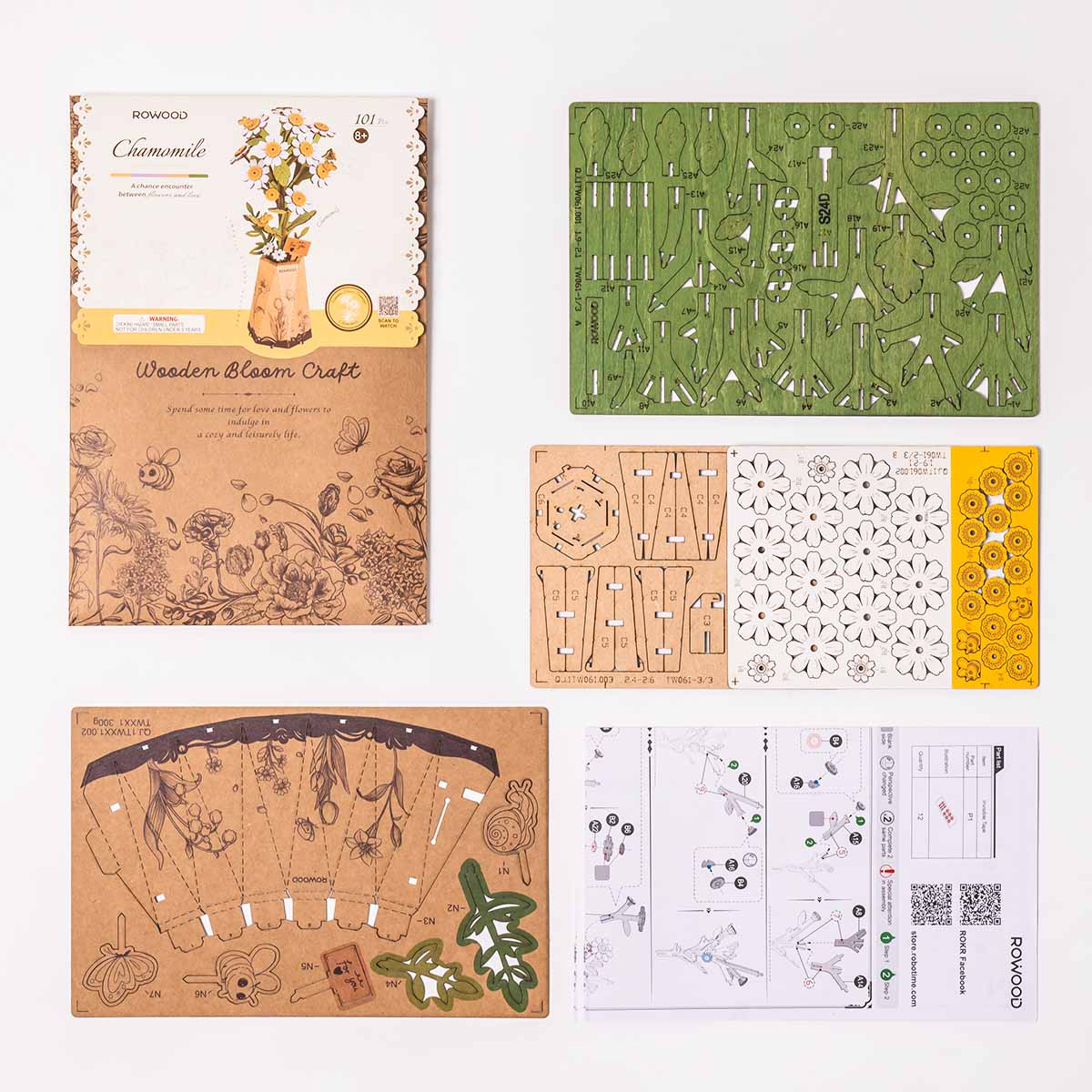 Chamomile DIY Flower 3D Puzzle