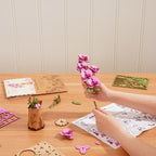 Purple Moth Orchid DIY Flower 3D Puzzle